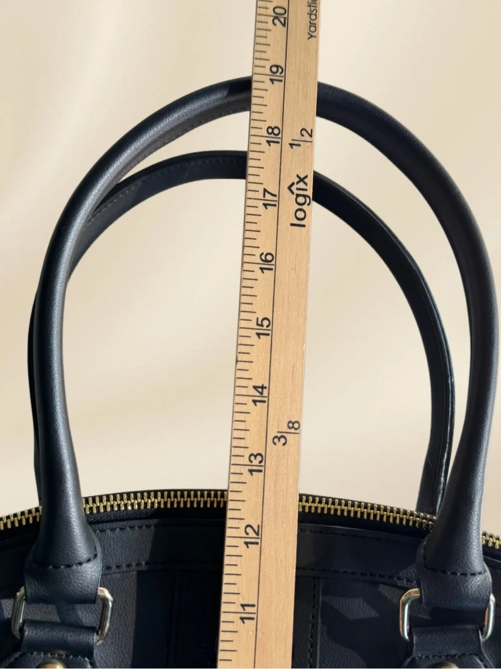 Gunas New York Vegan Leather Handbag Madison Satchel Purse Structured 2 Handled